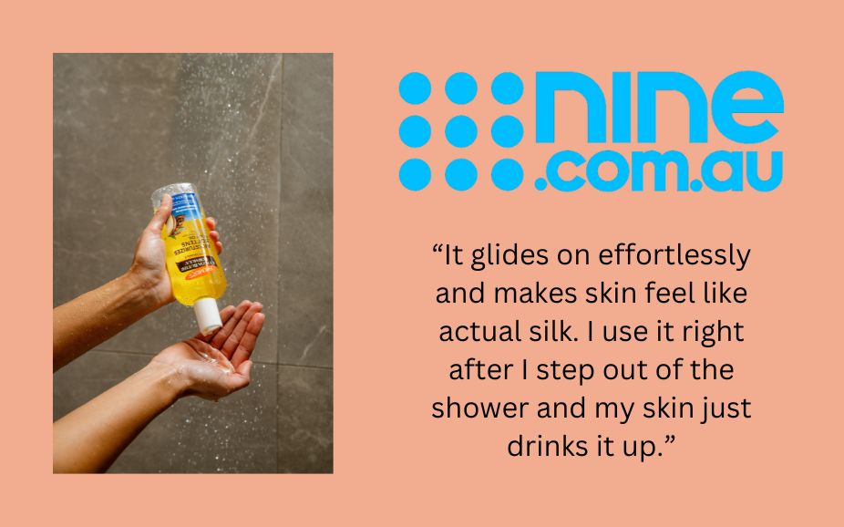 Why Nine.com.au Just Called Our Cocoa Butter Body Oil a Shower Essential!